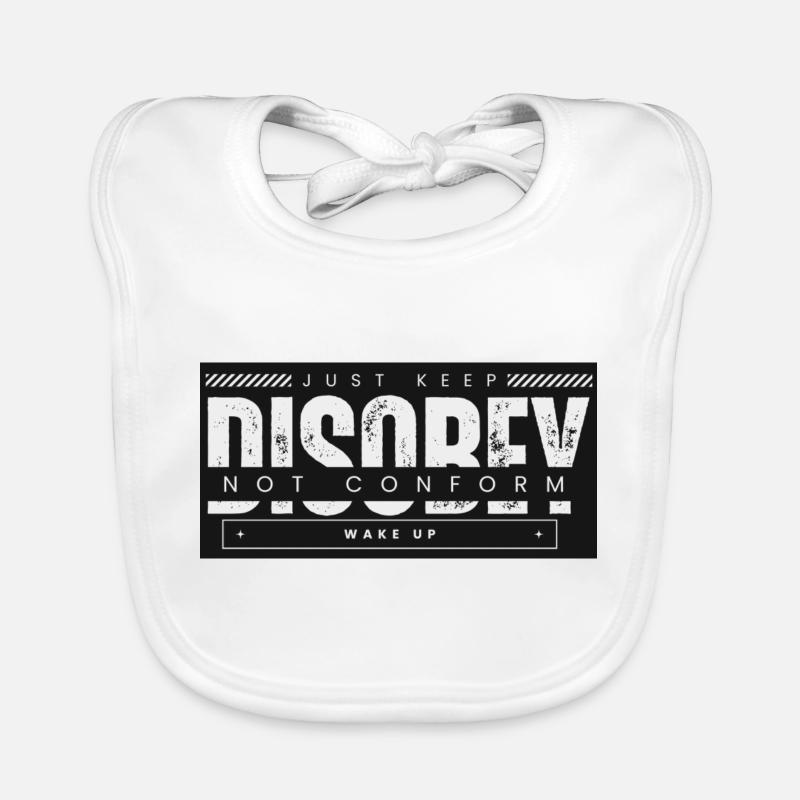 DÉSOBÉIR - ILS VIVENT Bavoir bio Bébé