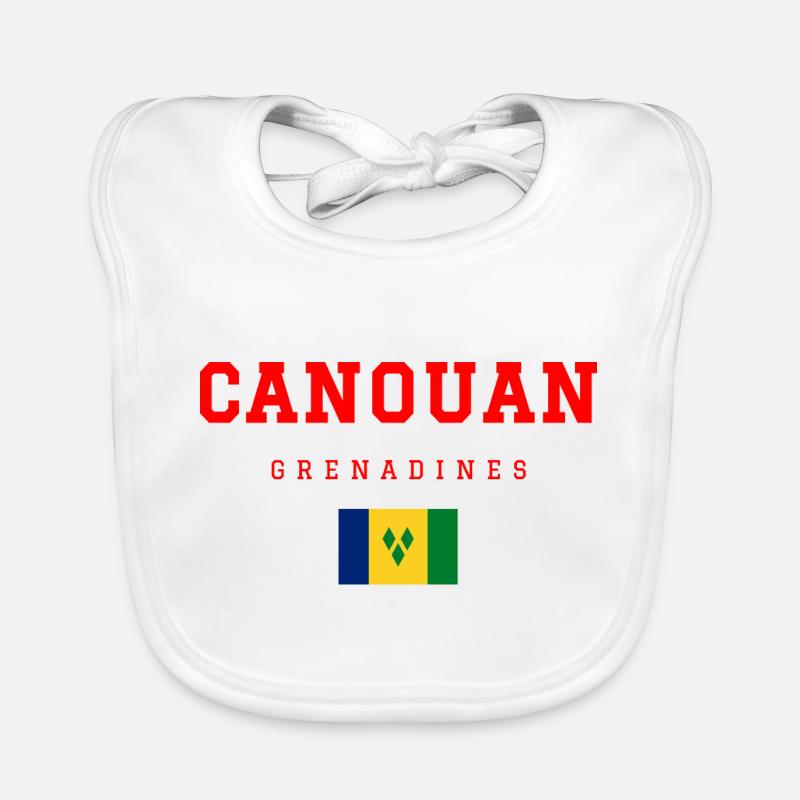 Canouan Grenadines Bavoir bio Bébé