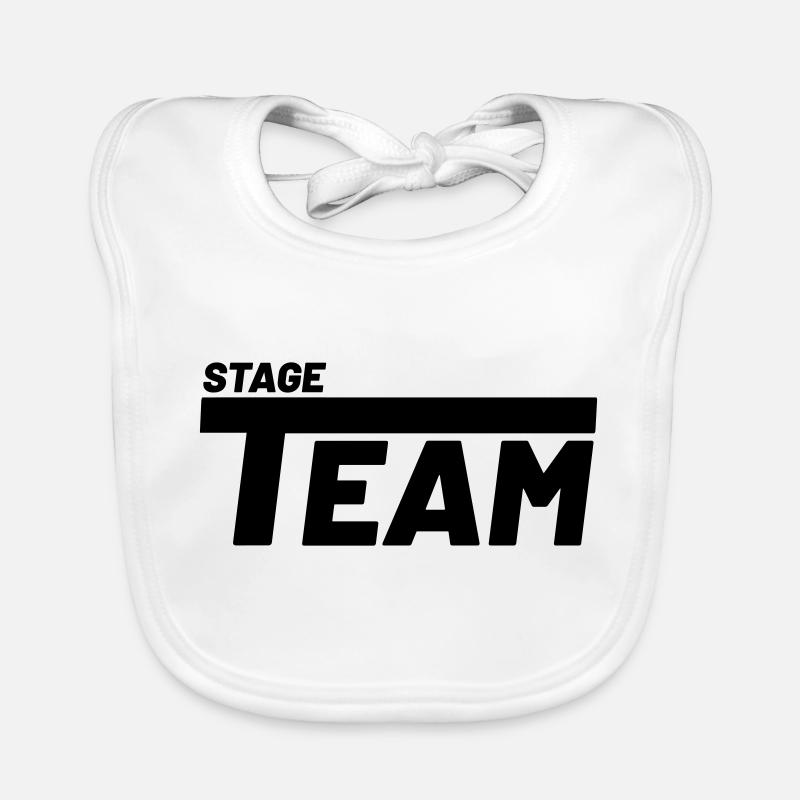 podium team theaterband Spotlight Bio-slabbetje voor baby's