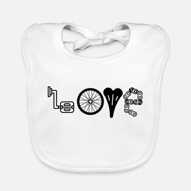 Vélo amour Bavoir bio Bébé