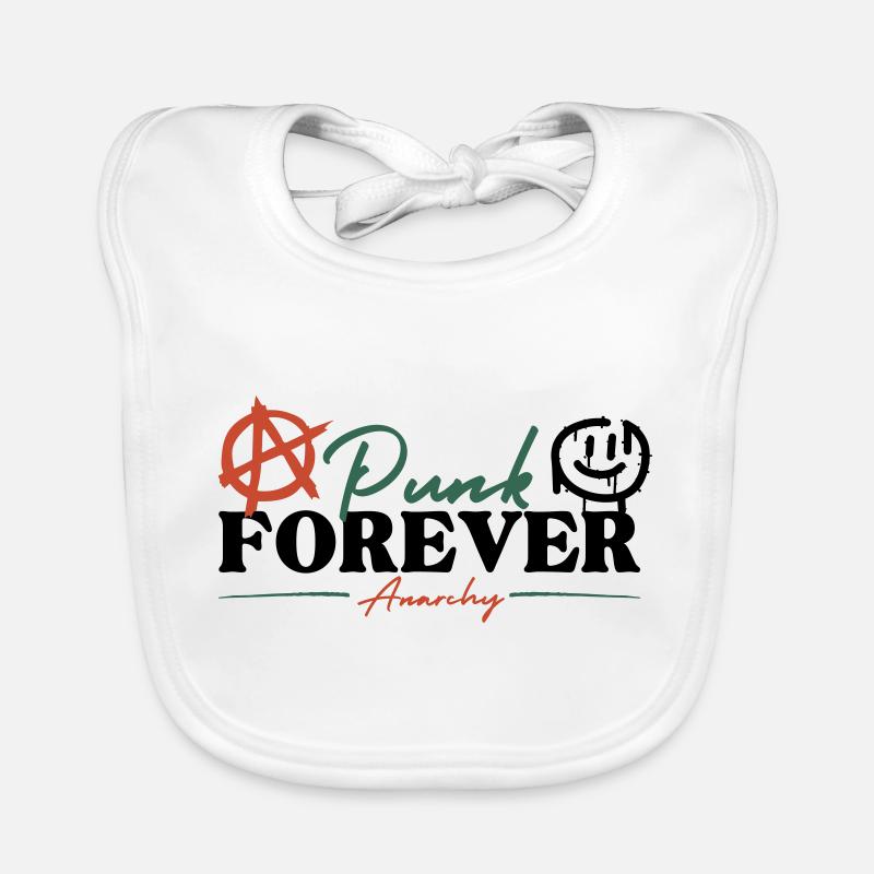 Punk Forever - Anarchy Organic Baby Bibs