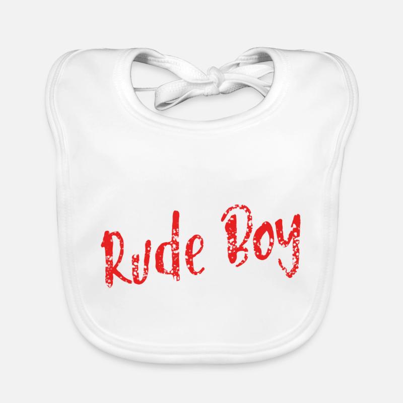 Frecher unartiger Junge lustige Geschenkidee Baby Bio-Lätzchen