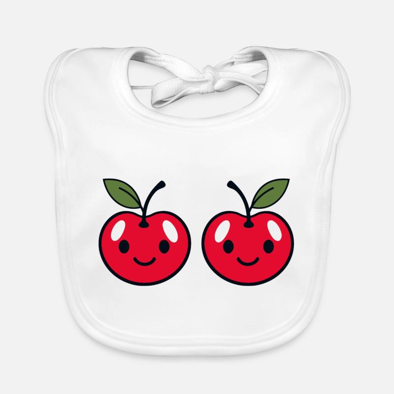 Cherries Organic Baby Bibs
