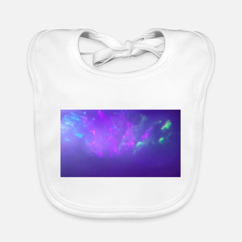 Neon Space Organic Baby Bibs
