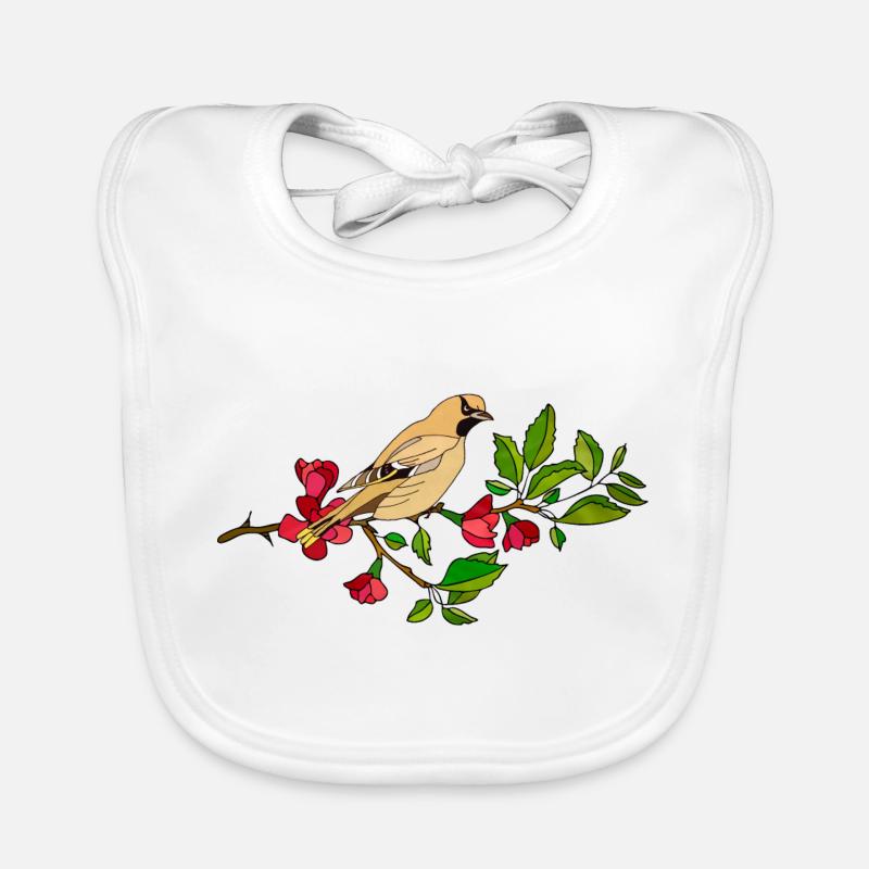 Oiseau coloré Bavoir bio Bébé