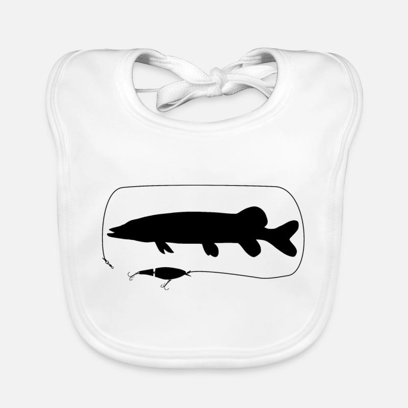 Pike with wobbler Organic Baby Bibs