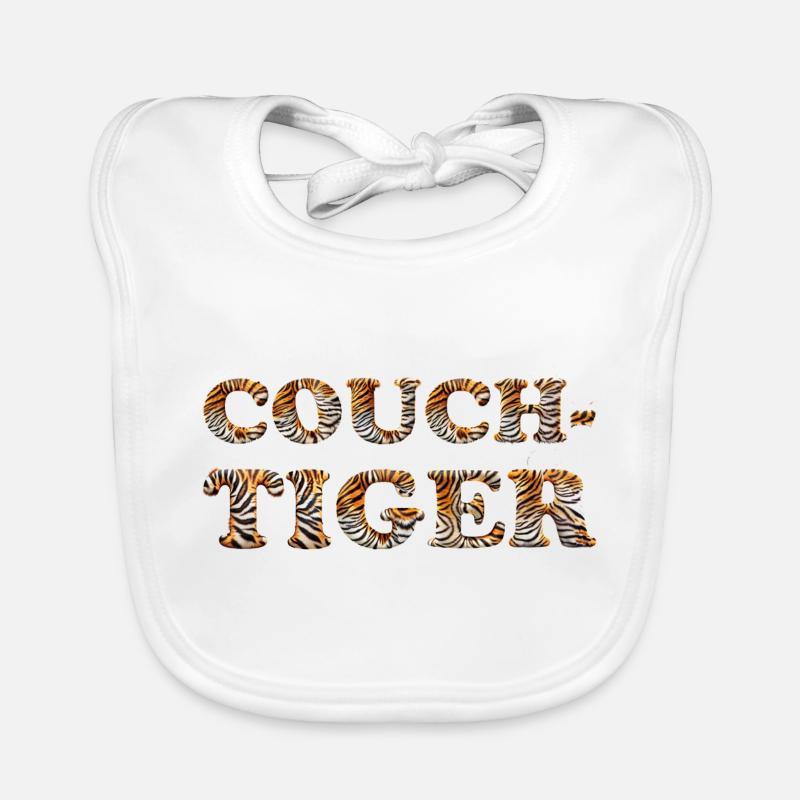 Pun ambiguous expression - couch tiger Organic Baby Bibs