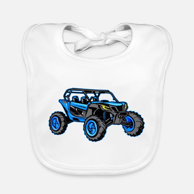 Buggy tout-terrain bleu Bavoir bio Bébé