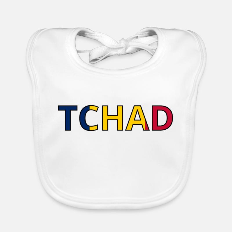 Drapeau Tchad Bavoir bio Bébé