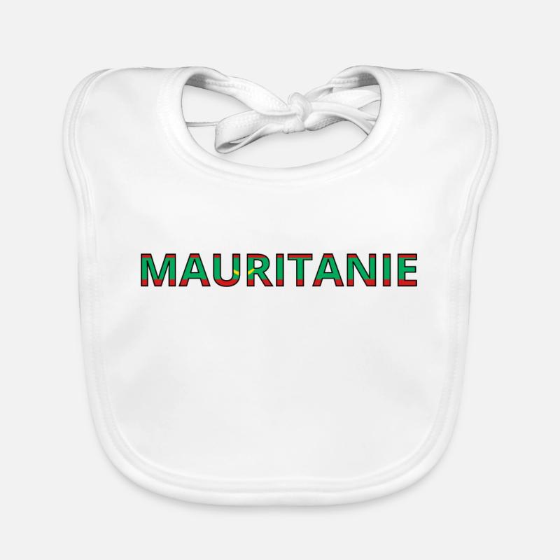Drapeau Mauritanie Bavoir bio Bébé