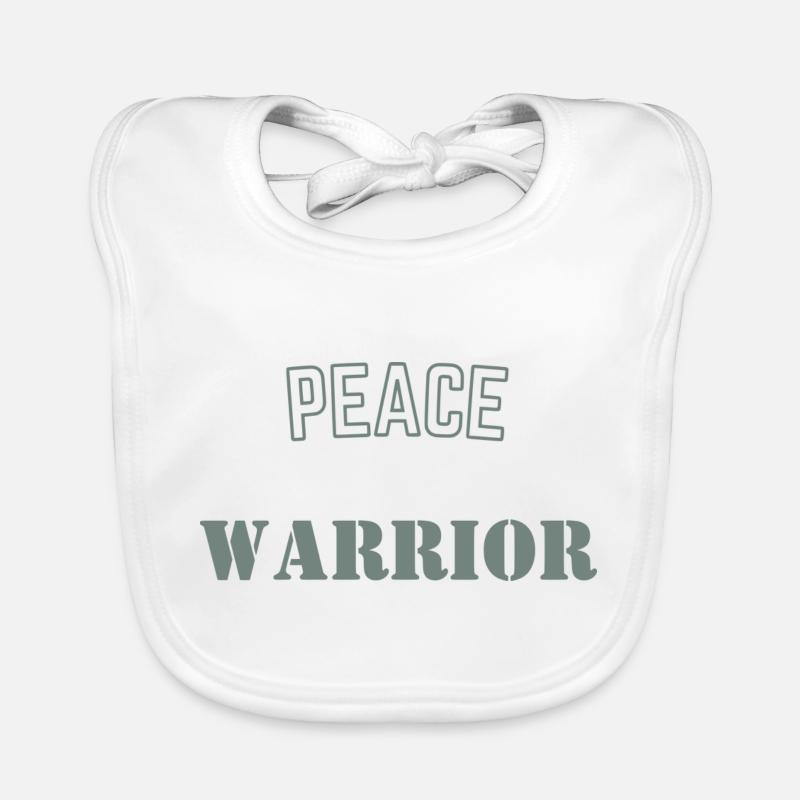 Krieger des Friedens Baby Bio-Lätzchen