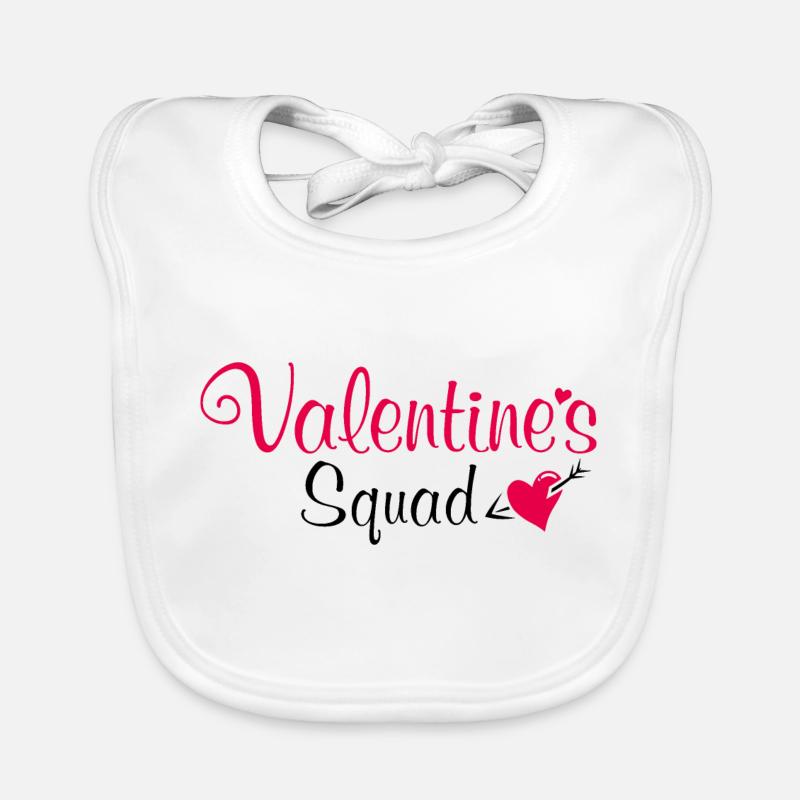 Valentinstags-Mannschaft Baby Bio-Lätzchen