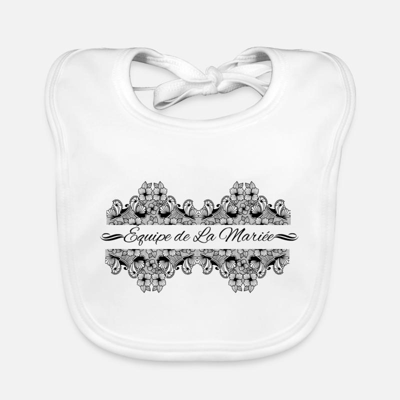 Lace Bride Team Organic Baby Bibs