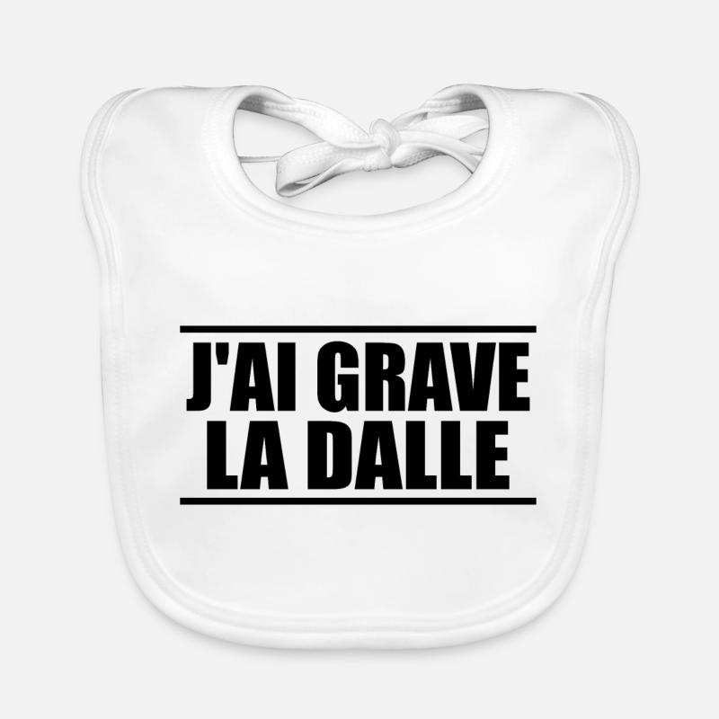 J'ai grave la dalle Bavoir bio Bébé