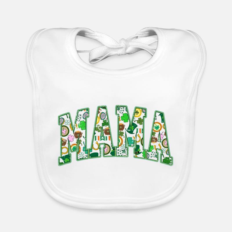 Mama St Patricks Day Saint Feiertag Baby Bio-Lätzchen
