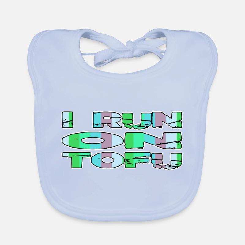 plant based go vegan gift joke funny sayings Organic Baby Bibs
