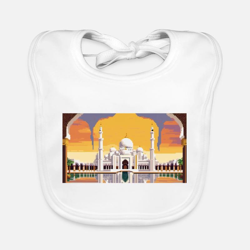 Sheikh Zayed Grand Mosque, Abu Dhabi, UAE, Pixel A Organic Baby Bibs