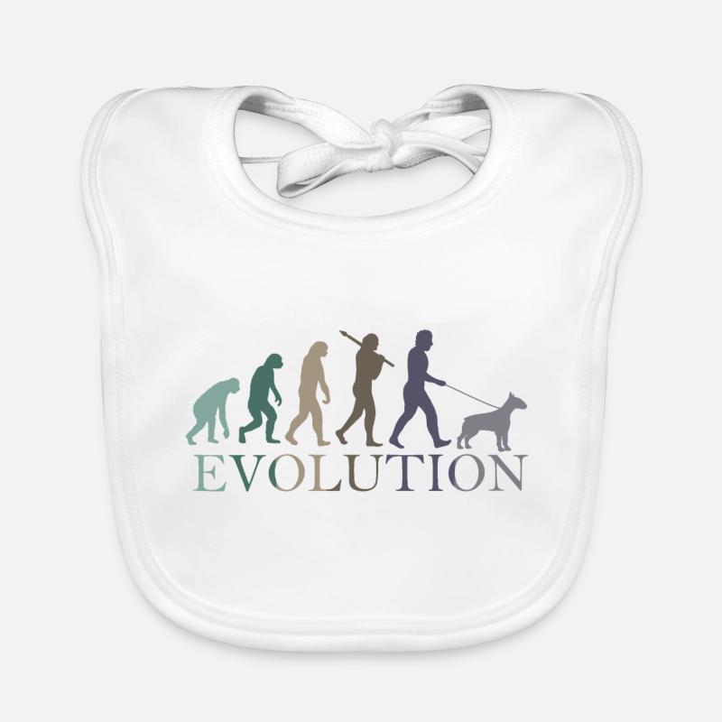 DIE EVOLUTION DES BULLTERRIERS Baby Bio-Lätzchen