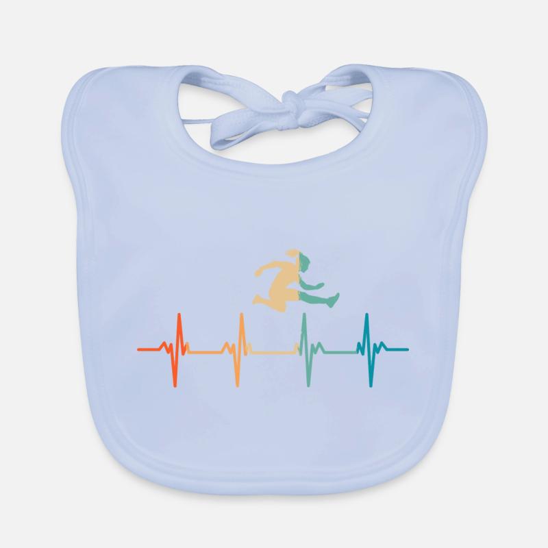 Heartbeat Jump Organic Baby Bibs