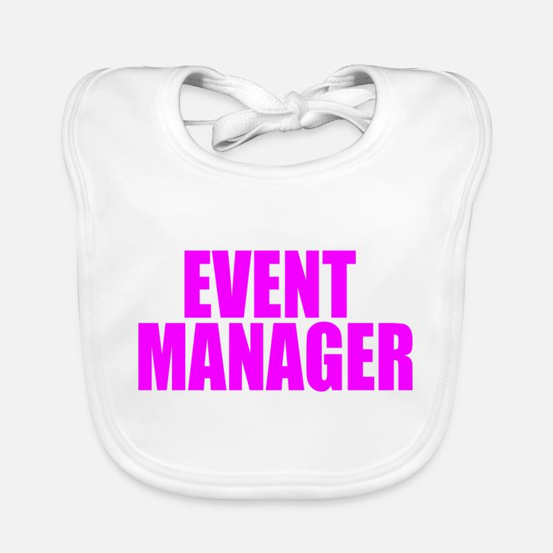 EVENT-MANAGER - Baby Bio-Lätzchen - Weiß