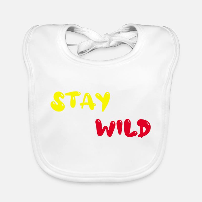Restez sauvage Bavoir bio Bébé
