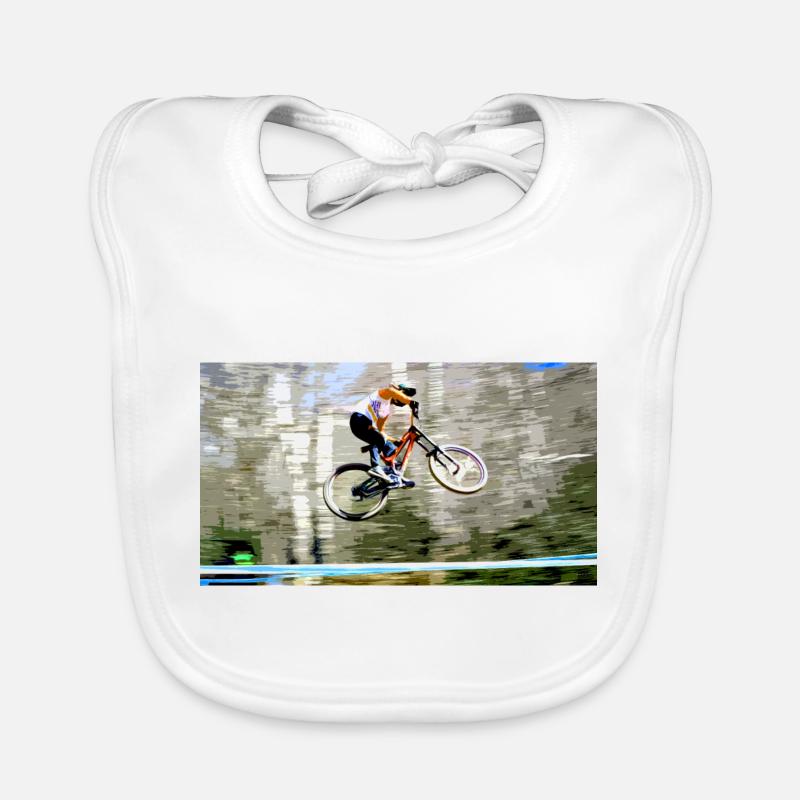 Downhill-Mountainbiken Baby Bio-Lätzchen