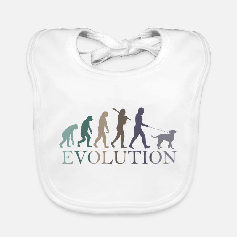 L’ÉVOLUTION DU CHIEN Bavoir bio Bébé