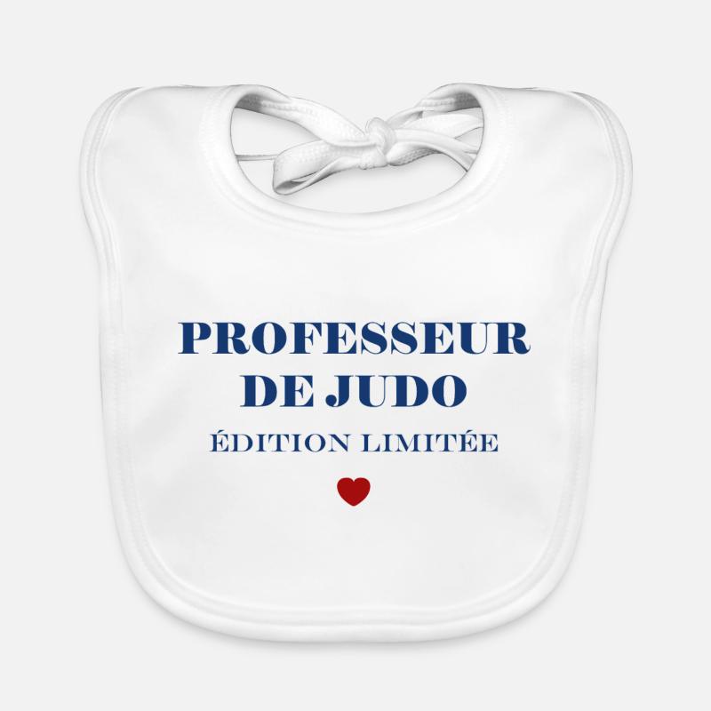 Professeur de judo - Bavoir bio Bébé - blanc