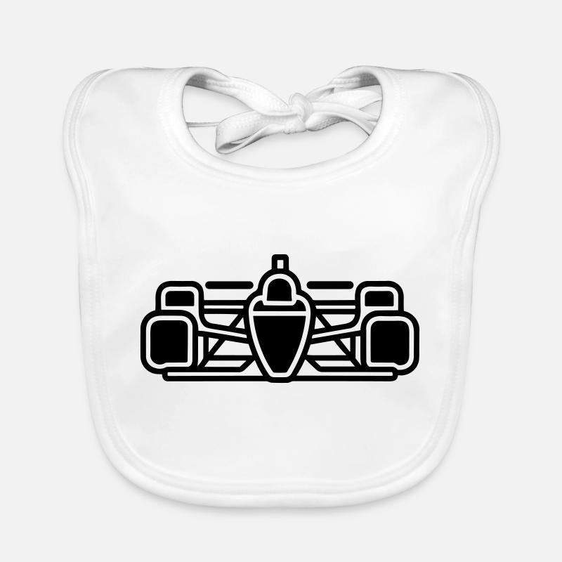 F1-Rennwagen Baby Bio-Lätzchen