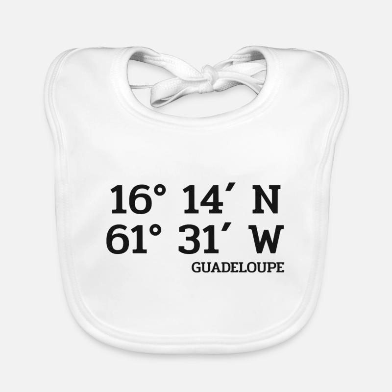 Guadeloupe Coordinates - Coordinates - Caribbean Organic Baby Bibs