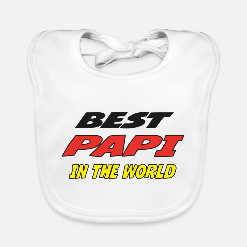 Bestes PAPI der Welt 221 Baby Bio-Lätzchen
