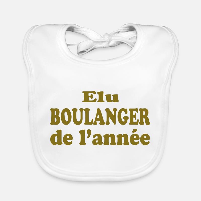 ELU BOULANGER DE L'ANNEE Bavoir bio Bébé