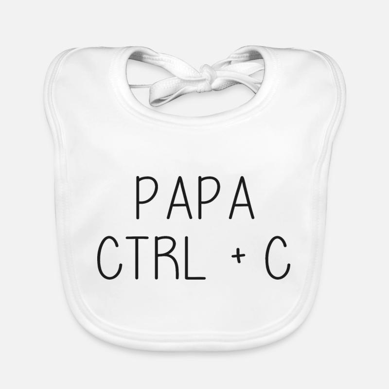 Dad Ctrl + C - Father Organic Baby Bibs