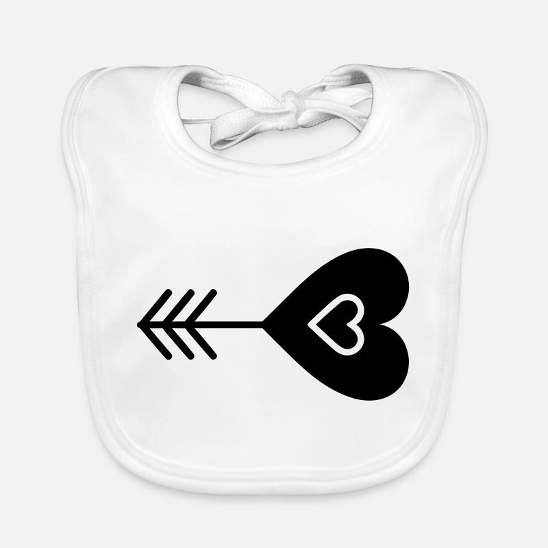 Heart Arrow Organic Baby Bibs
