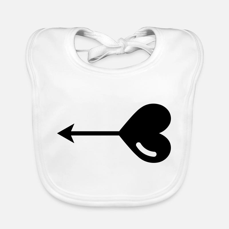 Heart Arrow Organic Baby Bibs