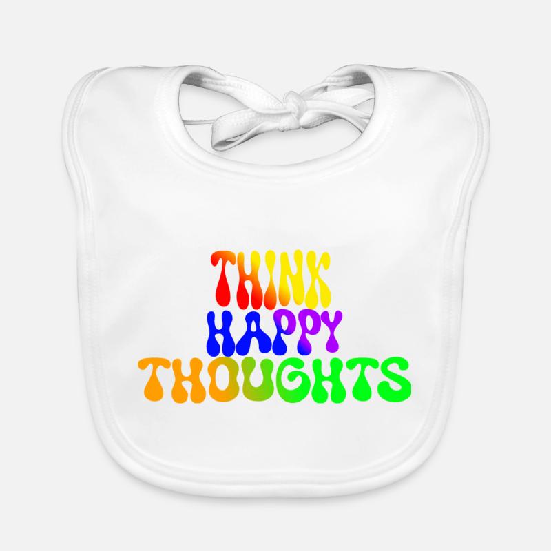 Think Happy Thoughts Baby Bio-Lätzchen