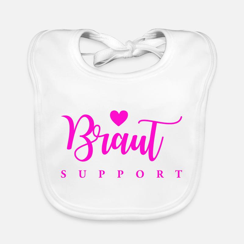 Bride Support Organic Baby Bibs