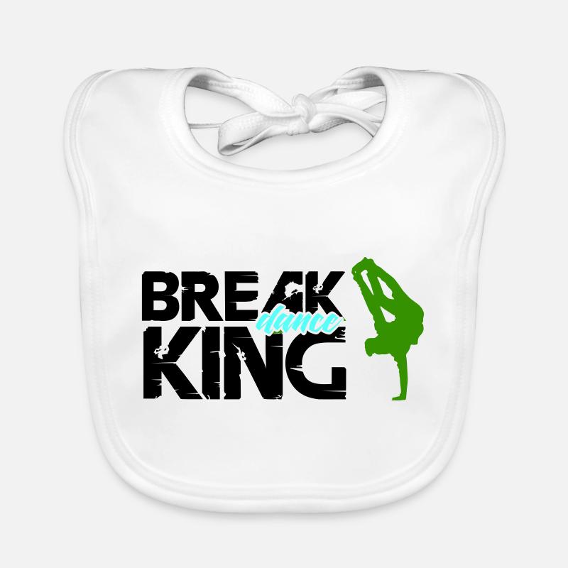 Break Dance King Organic Baby Bibs