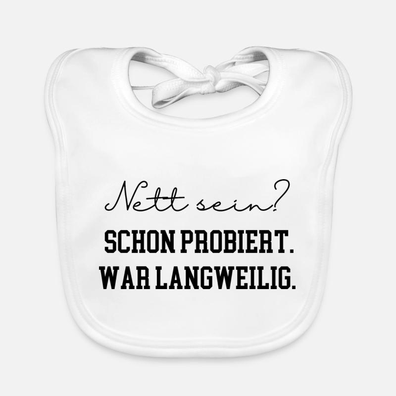 Lustiger Spruch Baby Bio-Lätzchen