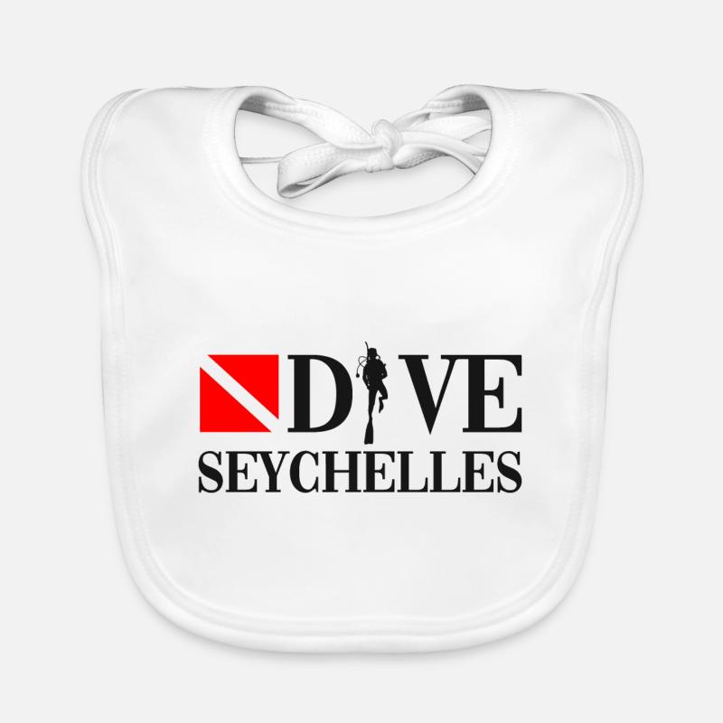 Plongée Seychelles - Océan Indien Bavoir bio Bébé