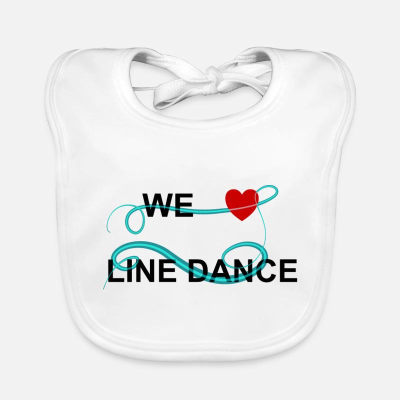 Nous aimons la danse en ligne Bavoir bio Bébé