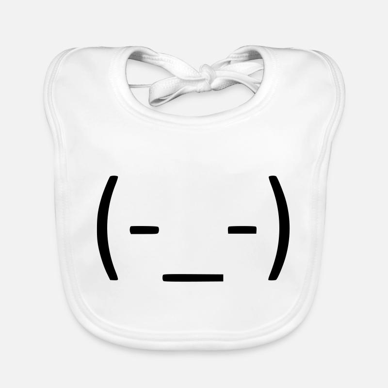 Just keep calm! 😑 - Organic Baby Bibs - white