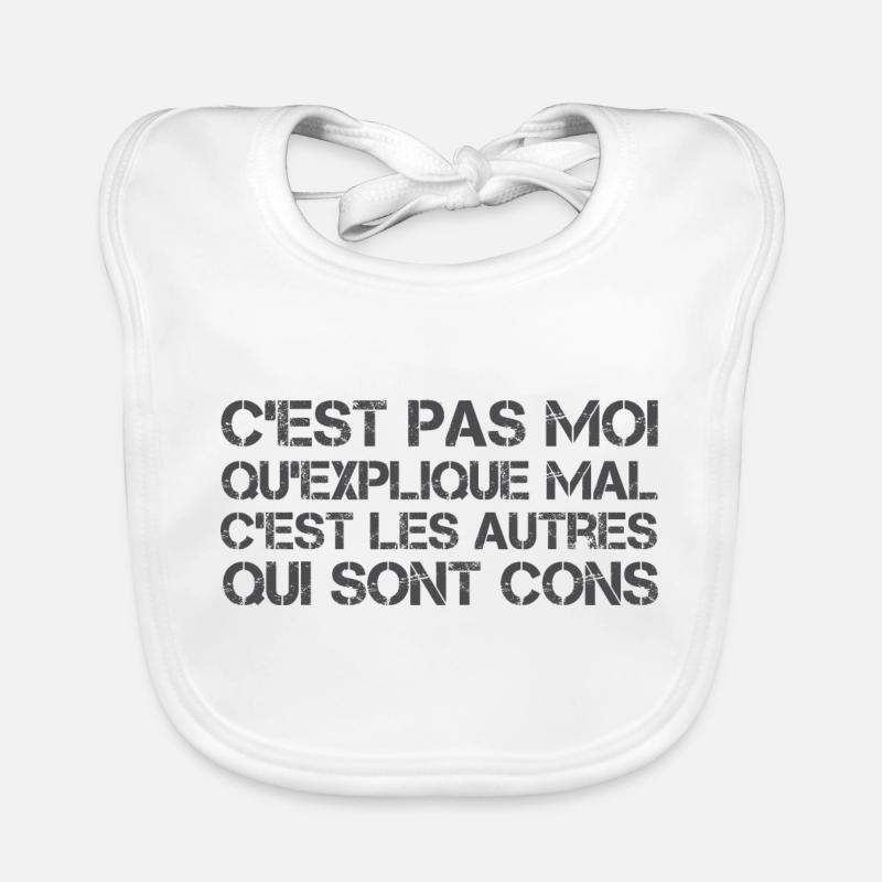 C'est pas moi qu'explique mal Bavoir bio Bébé