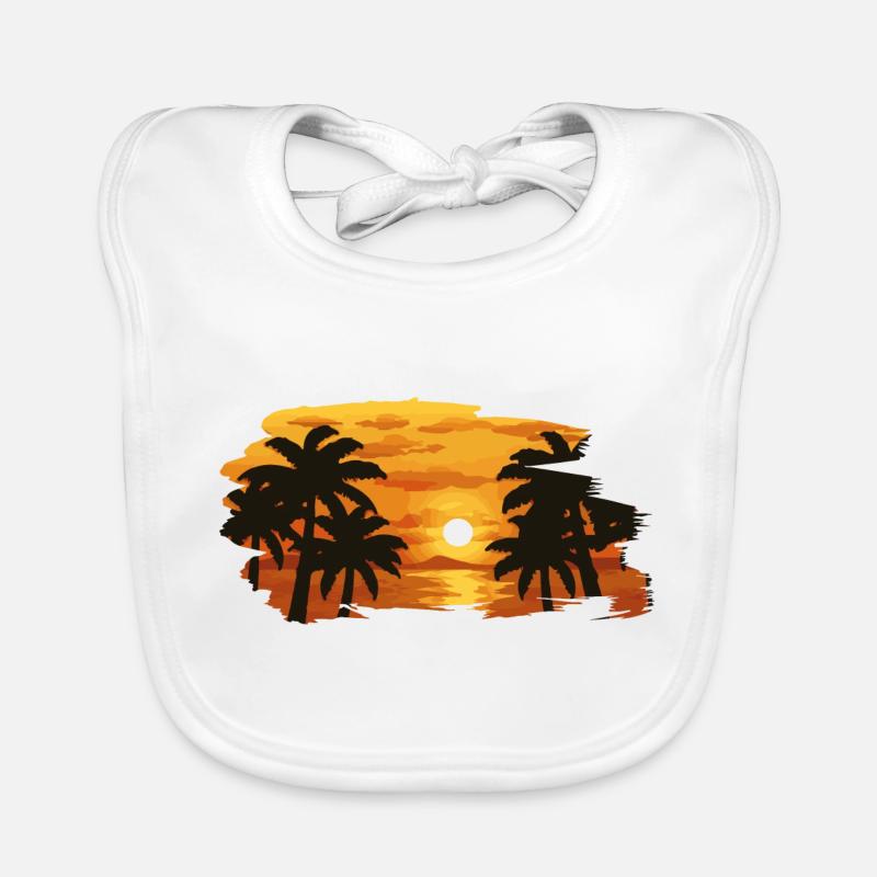 Coucher de soleil Bavoir bio Bébé