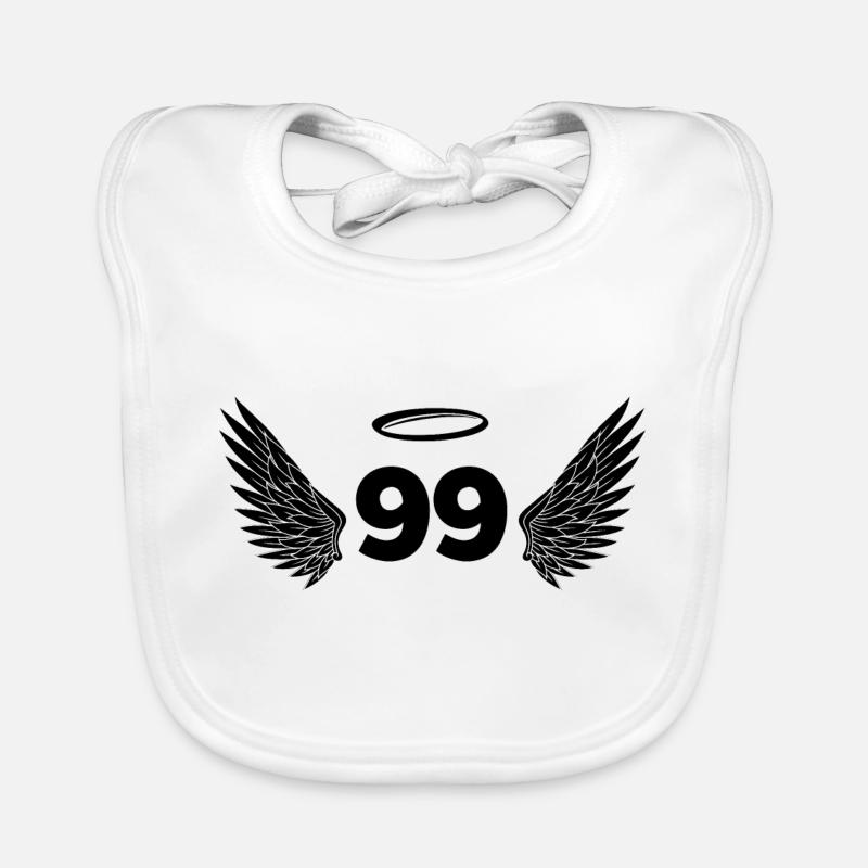 Numéro 99 ange - 99e anniversaire ailes Bavoir bio Bébé