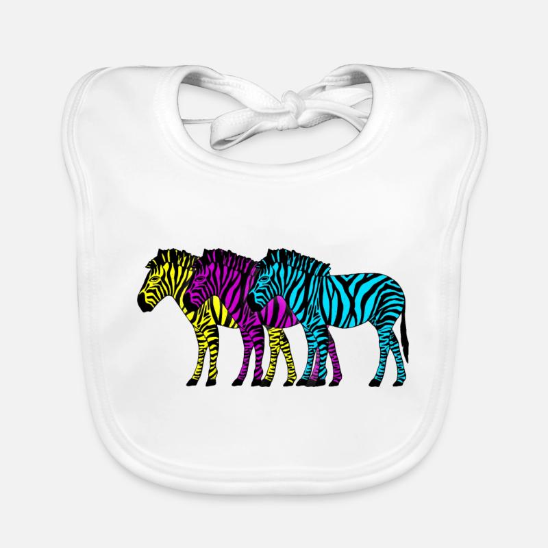 Zebras Baby Bio-Lätzchen