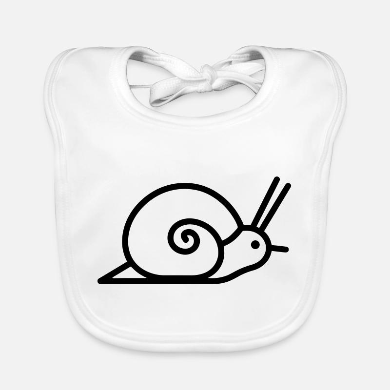 Escargot Bavoir bio Bébé