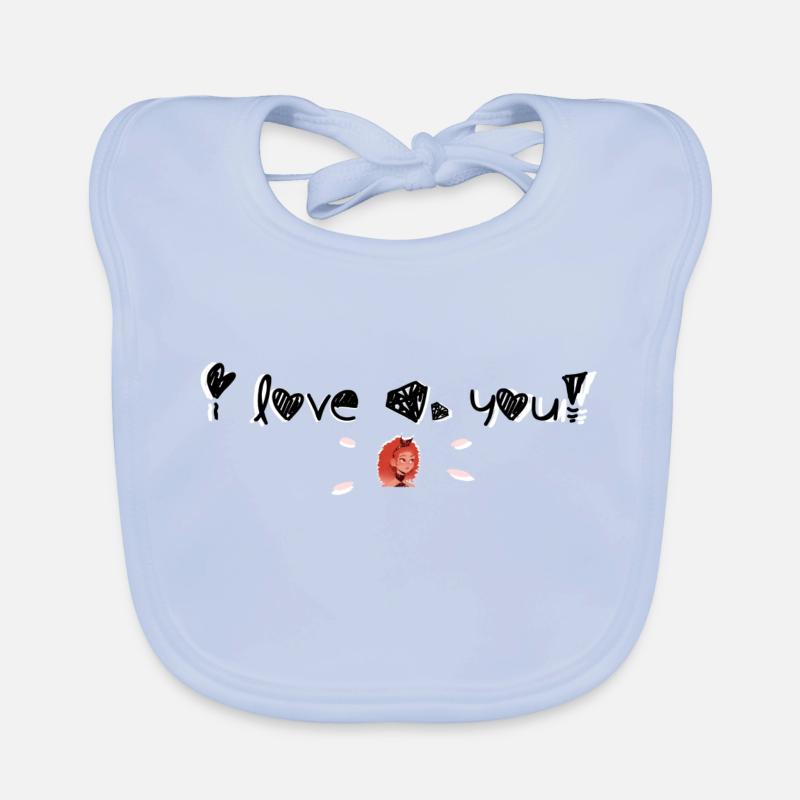 I love you Organic Baby Bibs