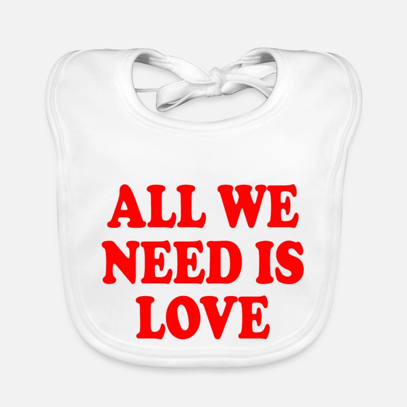 all we need is love Baby Bio-Lätzchen
