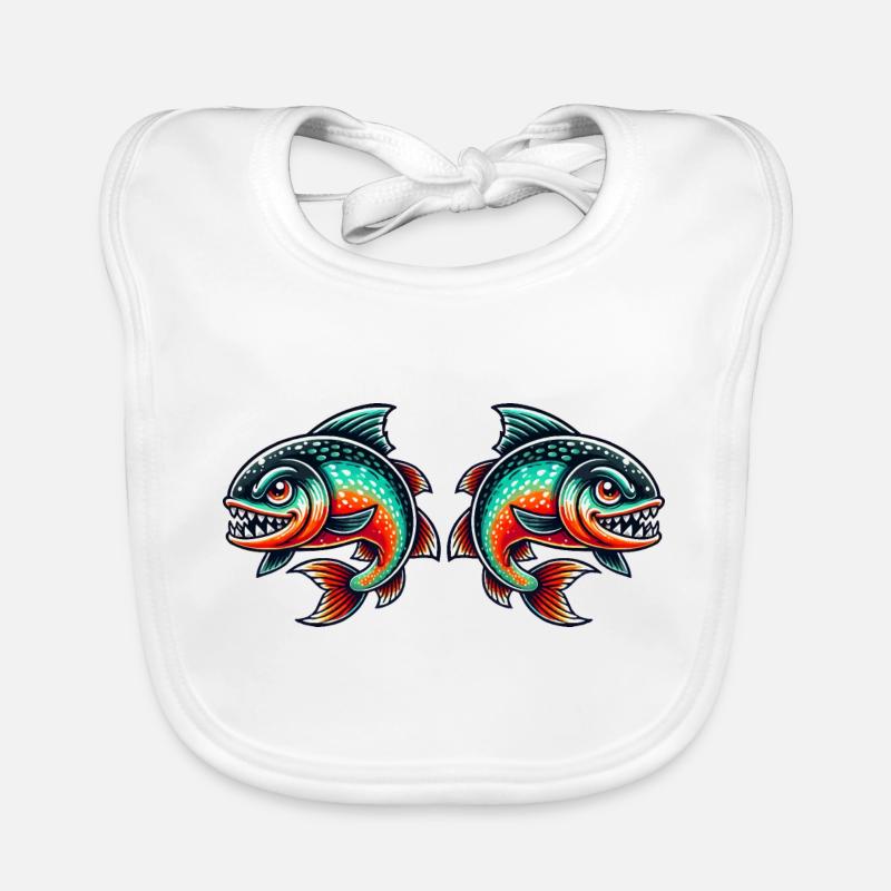 piranha 2 Organic Baby Bibs